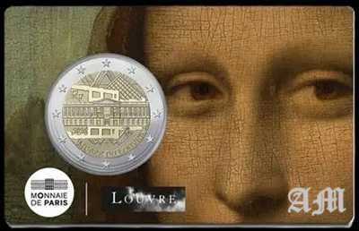 FRANÇA Moedas 2€ Le Louvre - BU