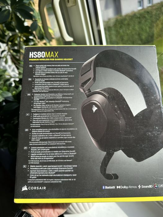 Słuchawki z mikrofonem Corsair HS80 MAX Wireless