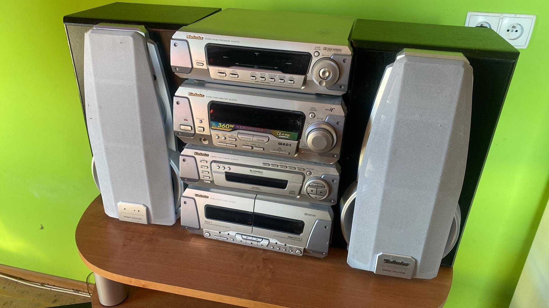 Wieża Technics SH-EH770 + dwa glosniki