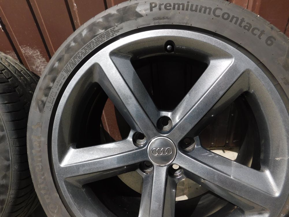 Alufelgi audi  18 calowe z oponami continental 235/45/18 rozstaw 5x112