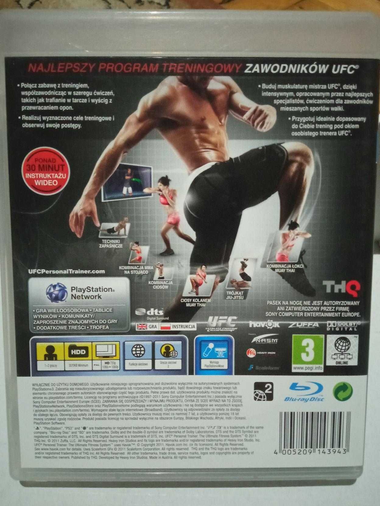 Gra UFC Personal TRAINER PS3 trener trening MMA sztuki walk