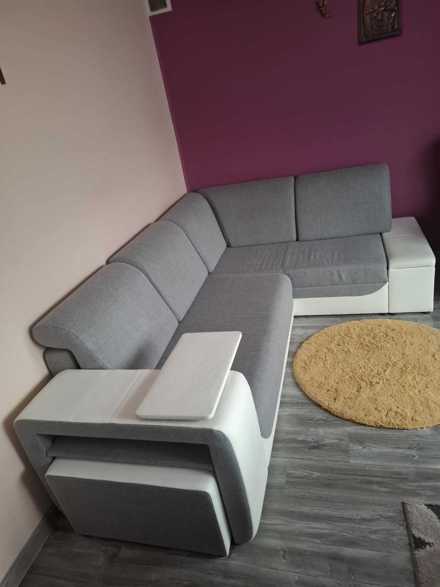 Sofa łożko narożnik z funkcją spania Agata