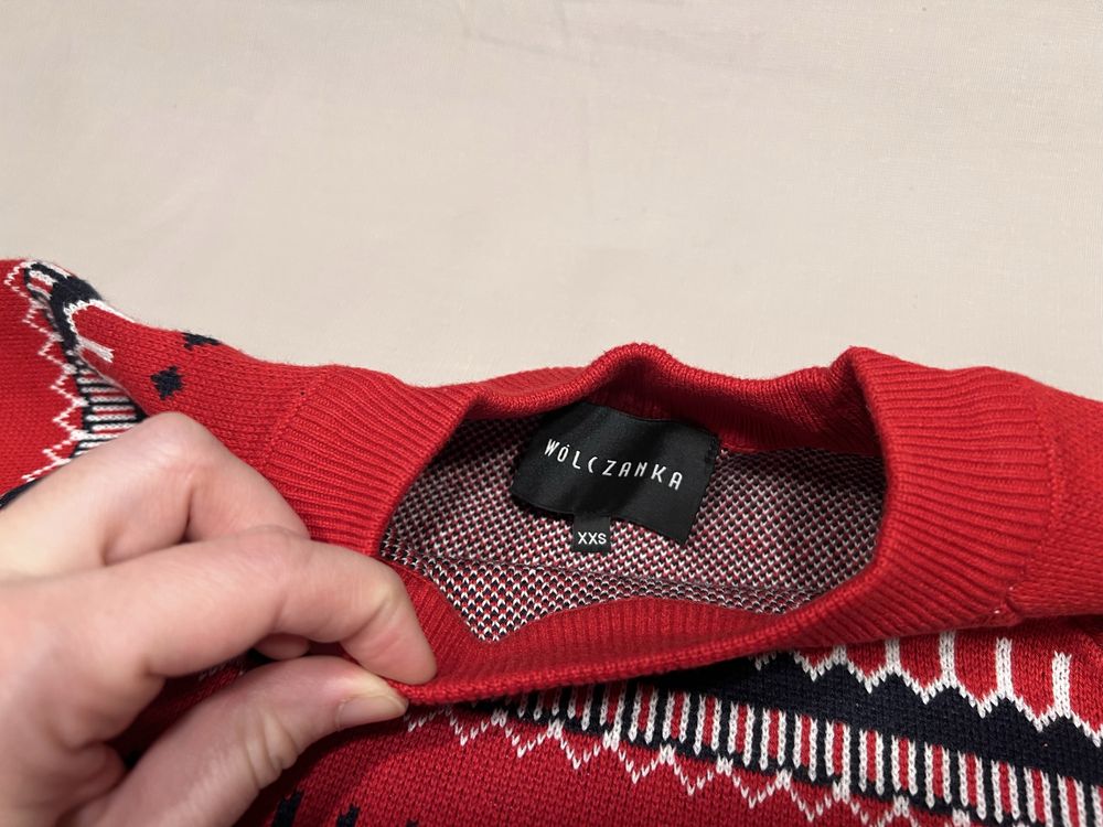 Swiateczny sweter damski wólczanka