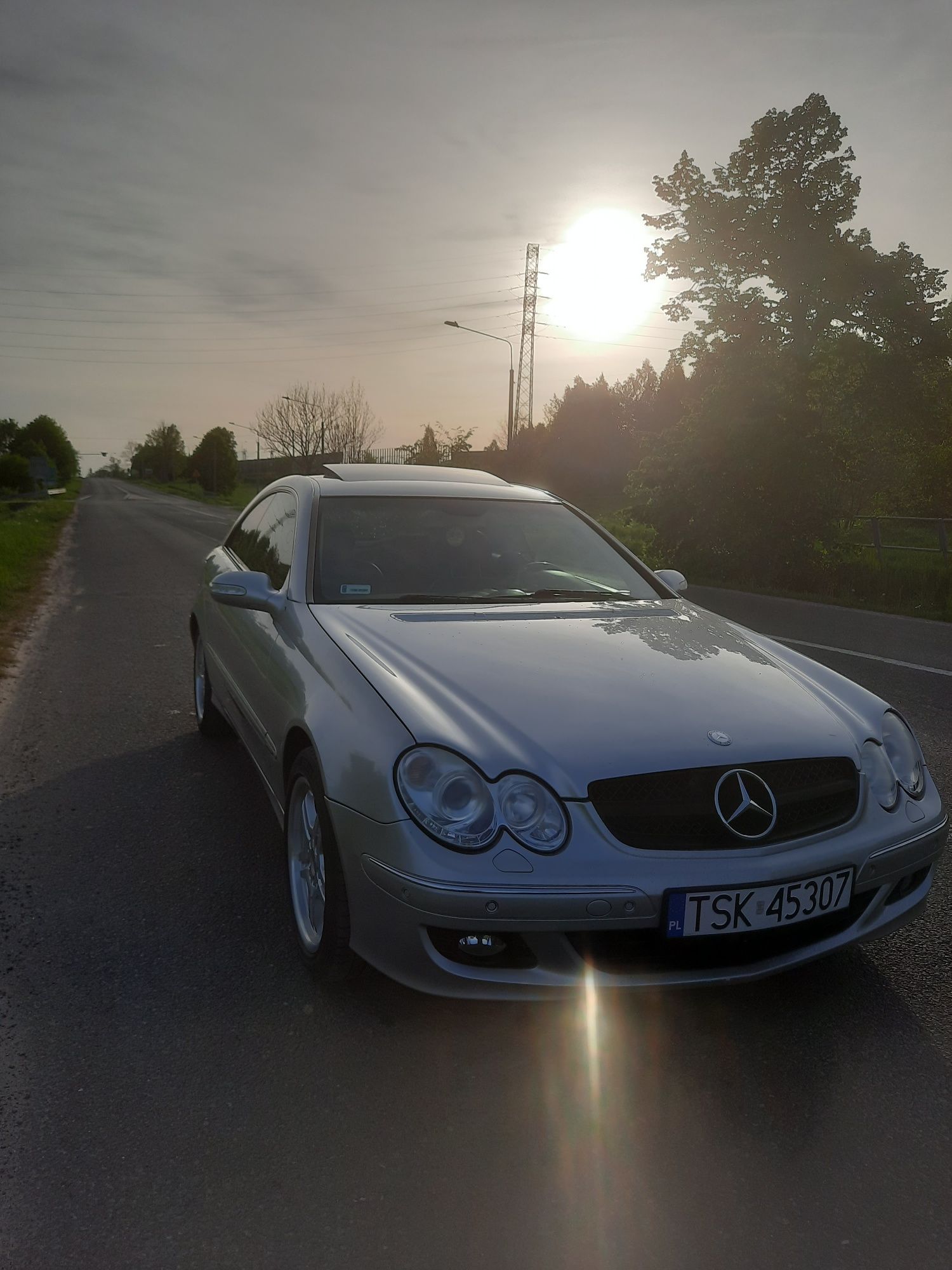 Mercedes CLK W209 270 CDI 2.7 bez DPF AUTOMAT Srebrny z Niemiec