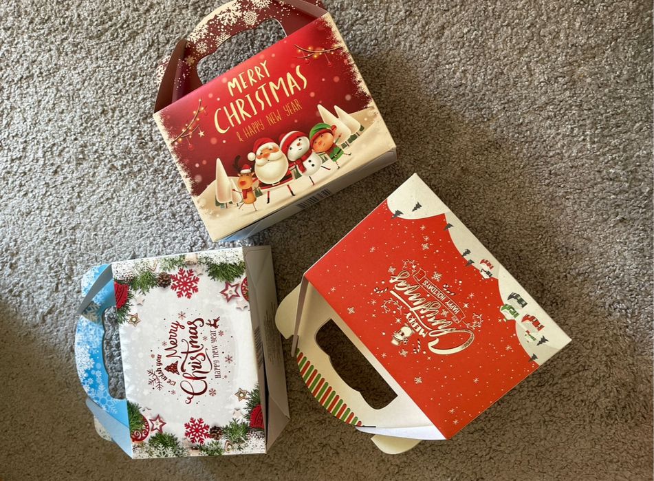 пакет коробка подарунковий новорічний різдвяний