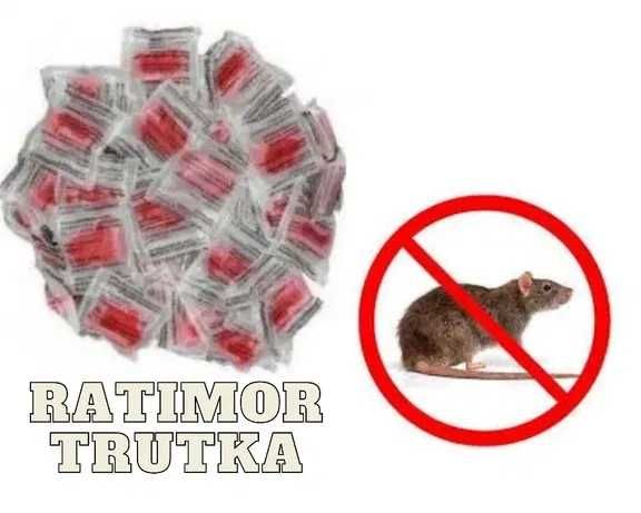 TRUTKA RATIMOR PASTA trucizna na myszy szczury CZERWONA