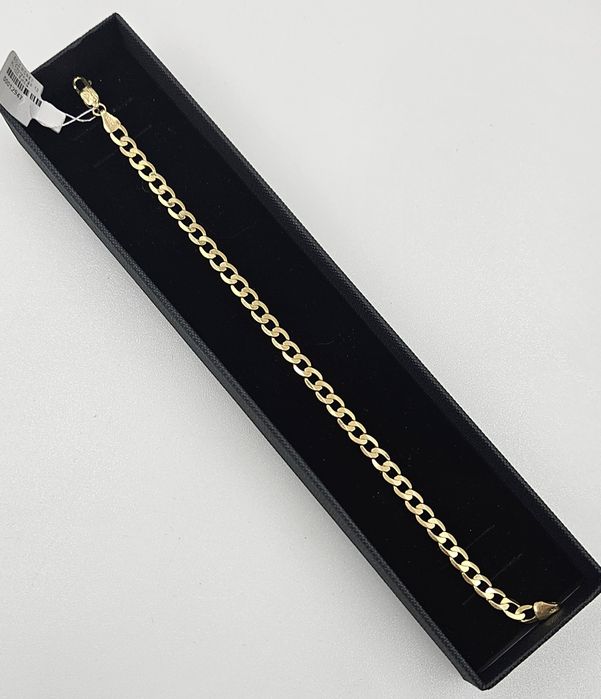 Złota bransoletka pancerka 585 GOLD MONEY