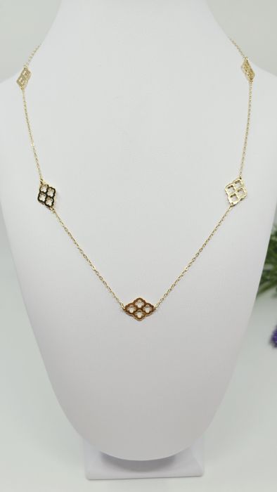 Złoty naszyjnik łańcuszek próba 585 14k