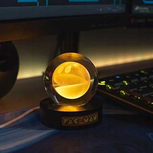 Lampka PAC-MAN Kryształowa Kula Gadżet CRYSTAL BALL LIGHT Nowa Poznań