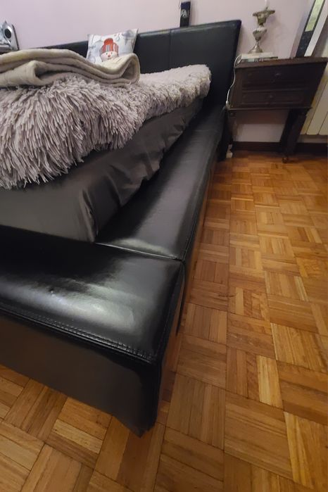 Cama casal 160×200 Preta