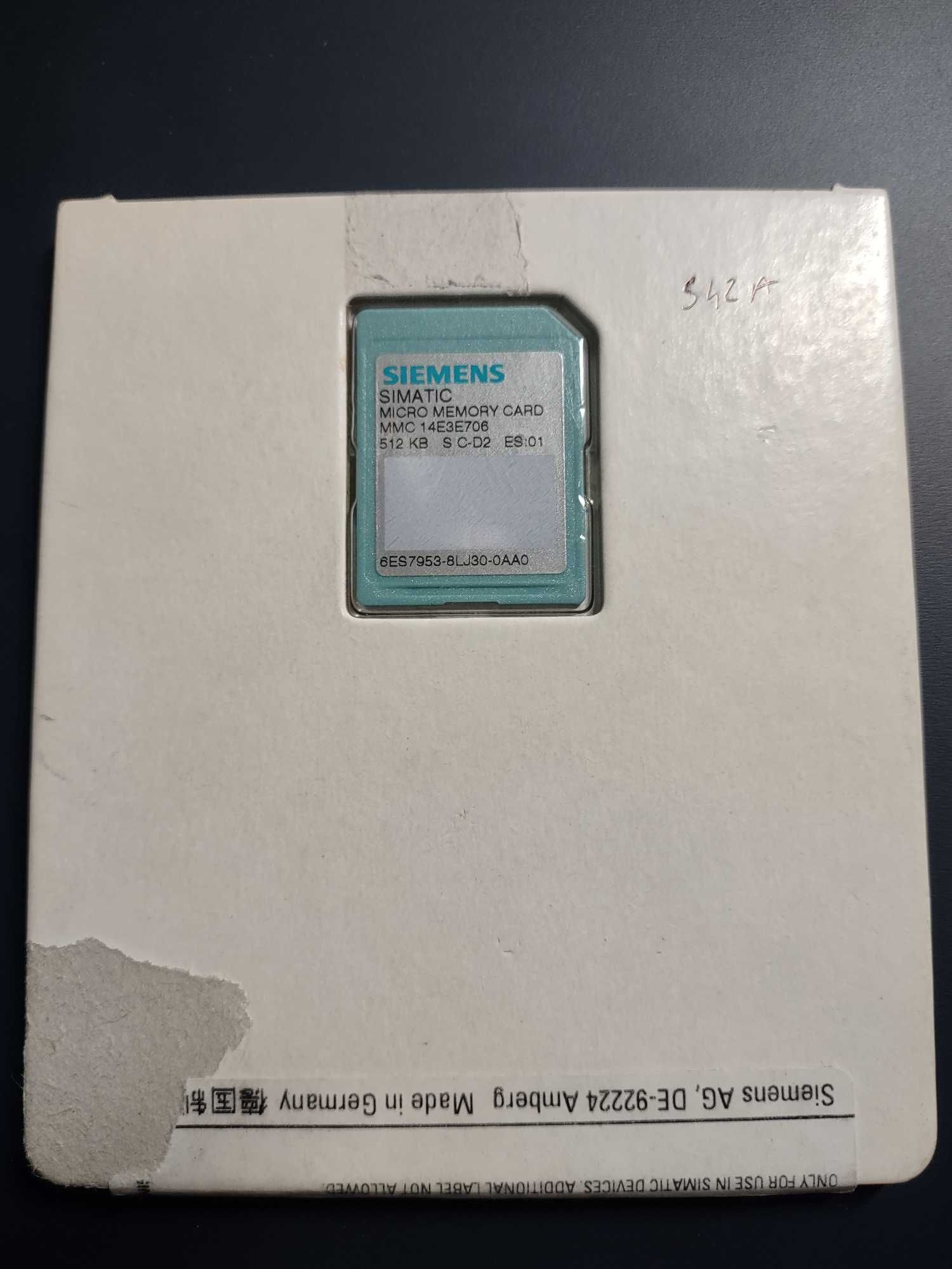 Simatic S7-300 memory card 512kB (karta flash 6ES7 953-8LJ30-0AA0)