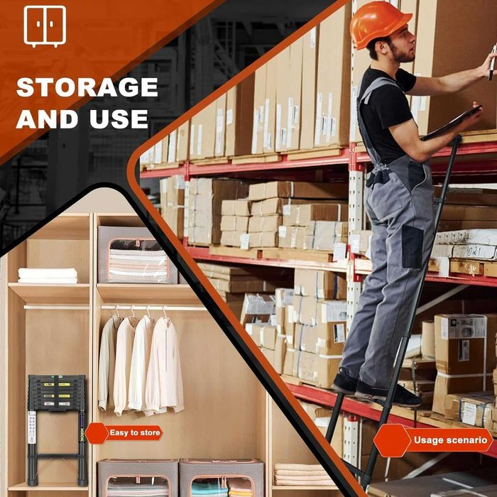 Drabina teleskopowa Aluminiowa 4,3 m