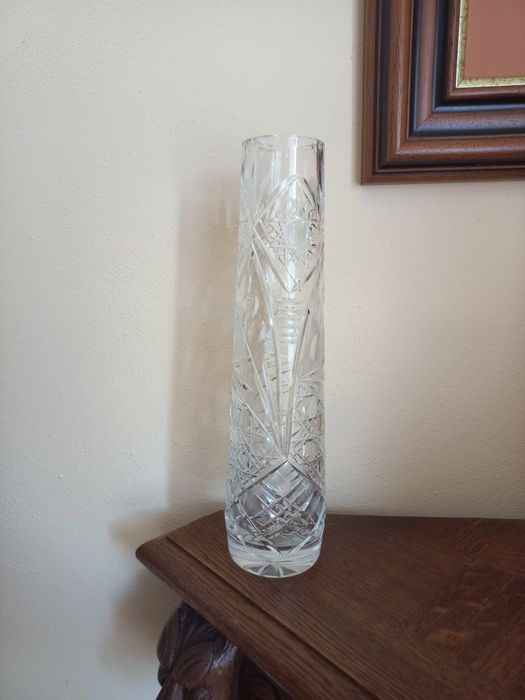 Elegancki kryształowy wazon - 29 cm