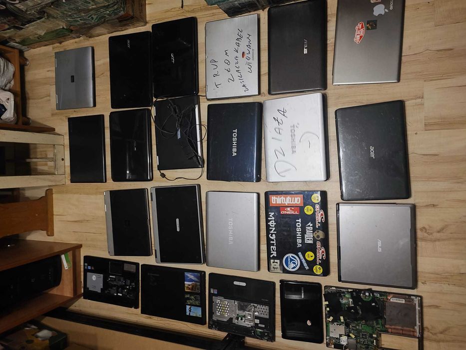 Laptopy Sprawne uszkodzone i częściowo sprawne 80 sztuk