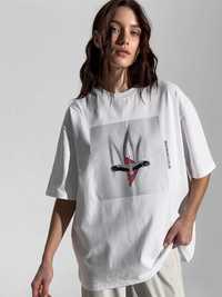Патріотична футболка унісекс (жіноча, чоловіча) оверсайз Rikky Hype
