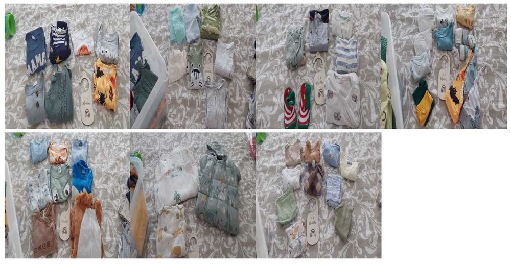 Enxoval completo de bebé menino dos 0 aos 12 meses – excelente estado