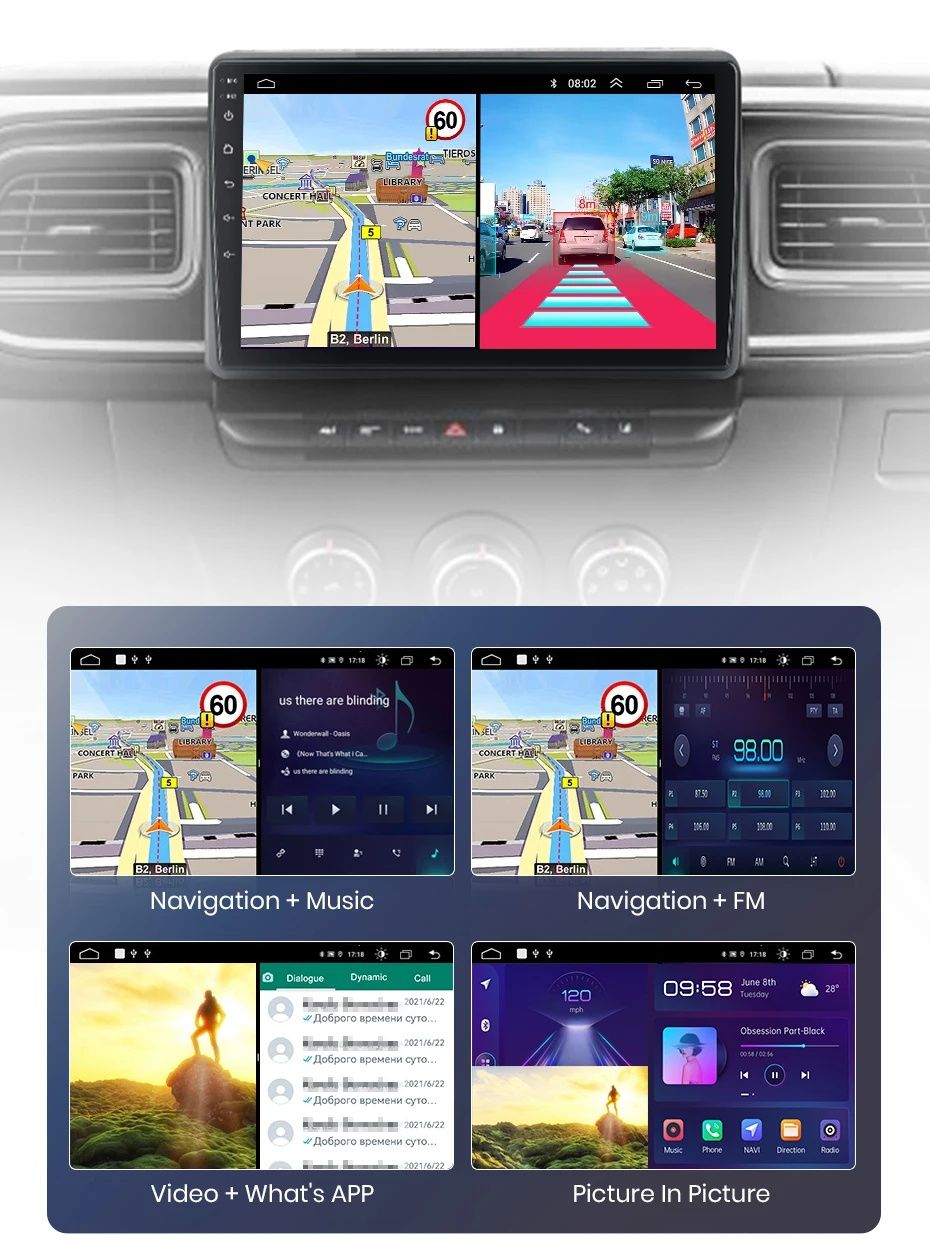 Rádio Android Renault Master Opel Movano Nissan NV400 Carplay 2/32GB