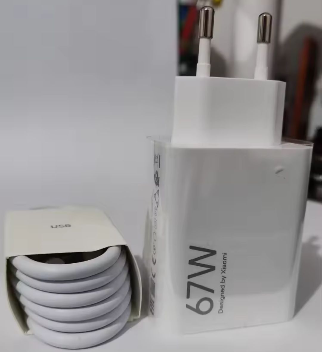 Ładowarka Xiaomi 67 W Turbo Fast Charge Adapter  Kabel USB-C
