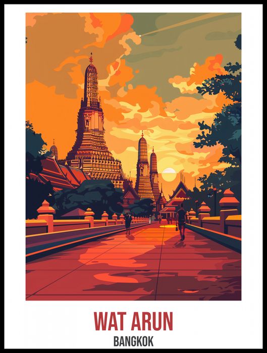 Plakat 60x80cm Wat Arun