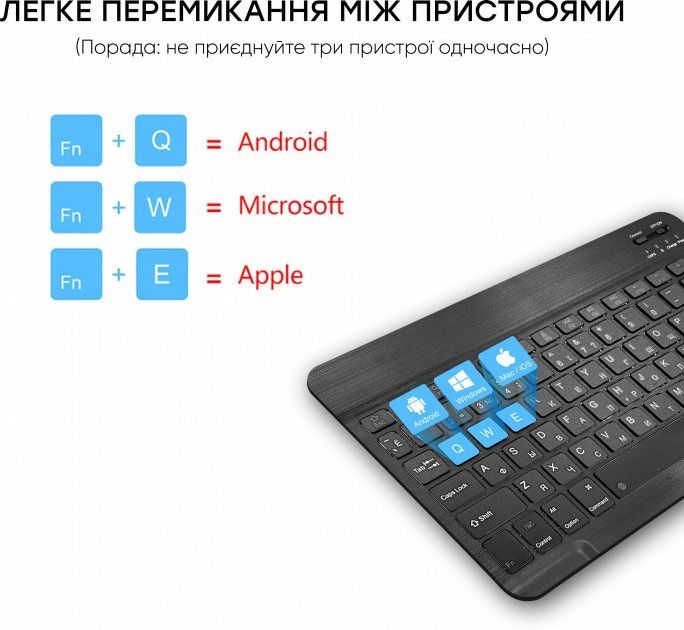 Клавиатура беспроводная AIRON Easy Tap Bluetooth