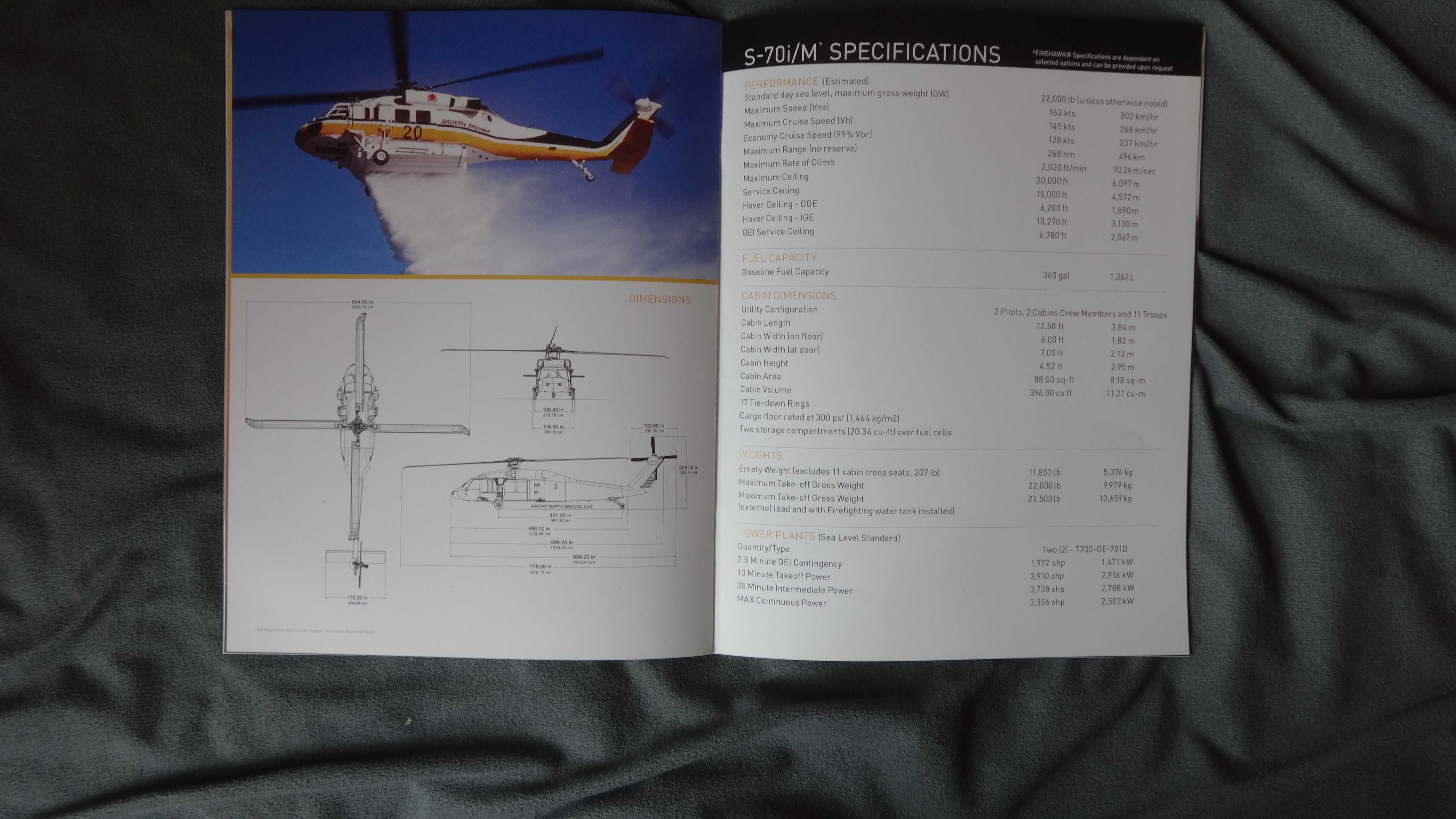 Prospekt Sikorsky S-70