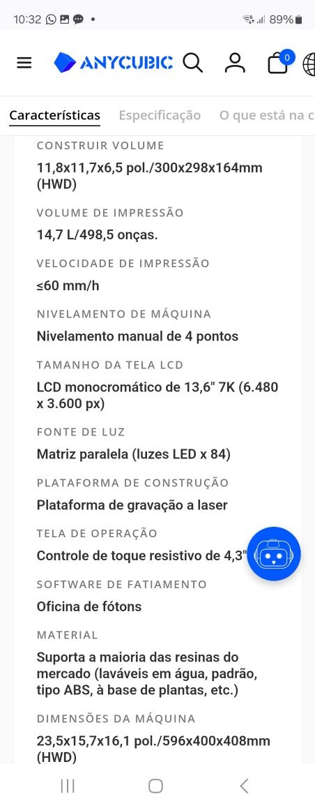 Anycubic M3 Max Usada