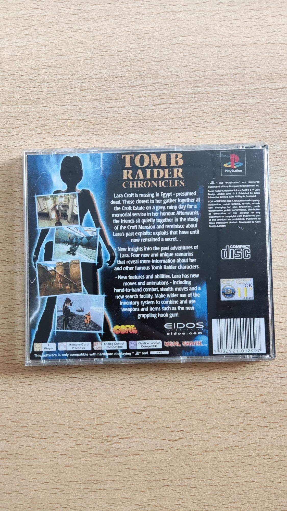 Jogo PS1 Tomb Raider - Chronicles