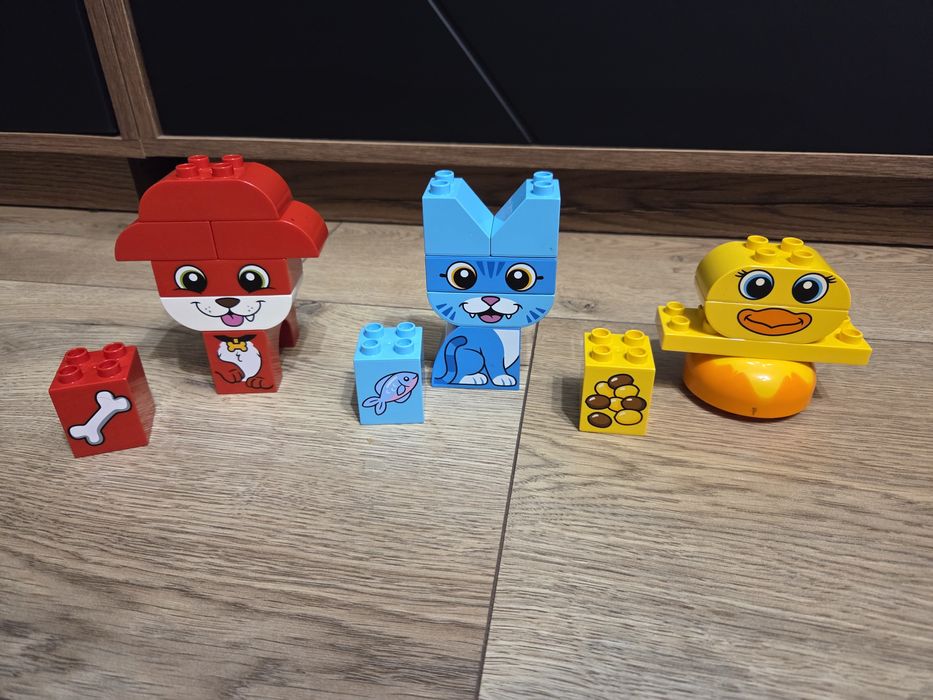 Lego zwierzątka pies kot kura