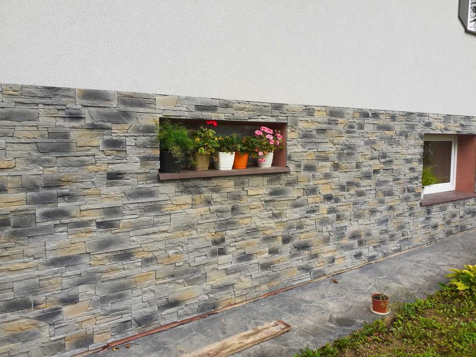 Kamień elewacyjny ścienny • Na dom, ogrodzenie, kominek