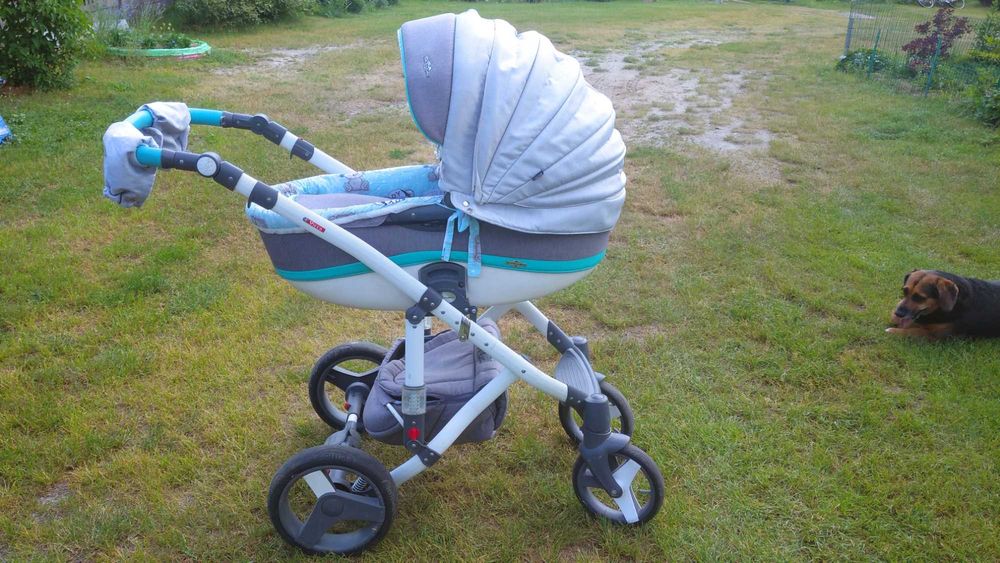 Wózek Adamex 3w1 aspena kolor mietowy