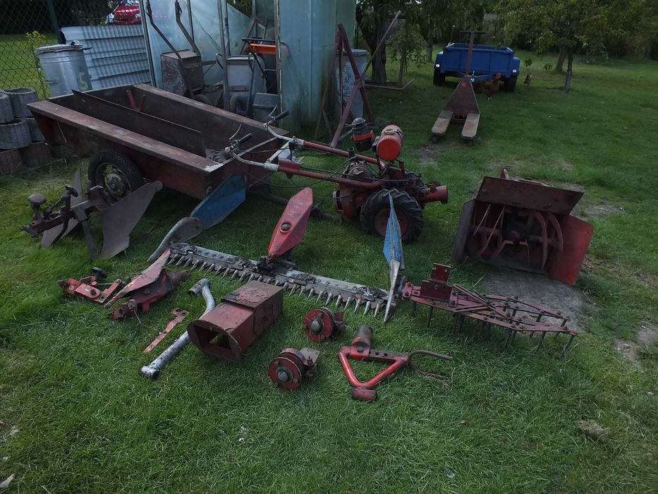 Kosiarka Listwowa MF-70 z Przyczepą + Osprzęt Całość + Kurier ŚLĄSK