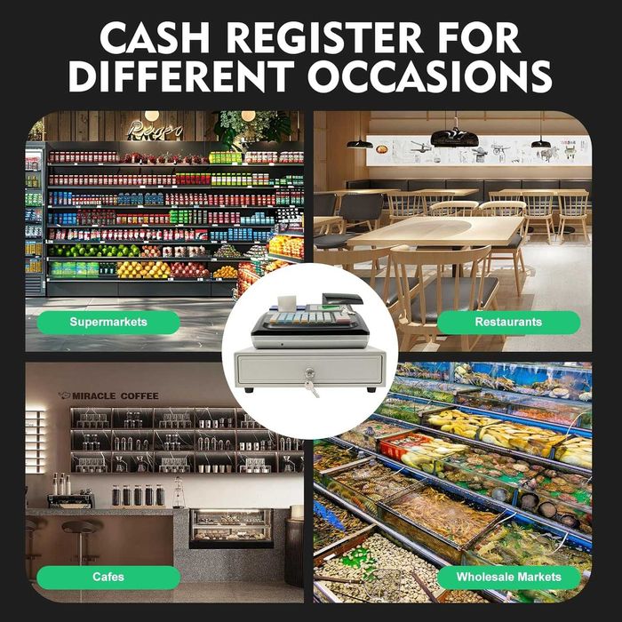 Elektroniczna kasa fiskalna 48 przycisków 40 W