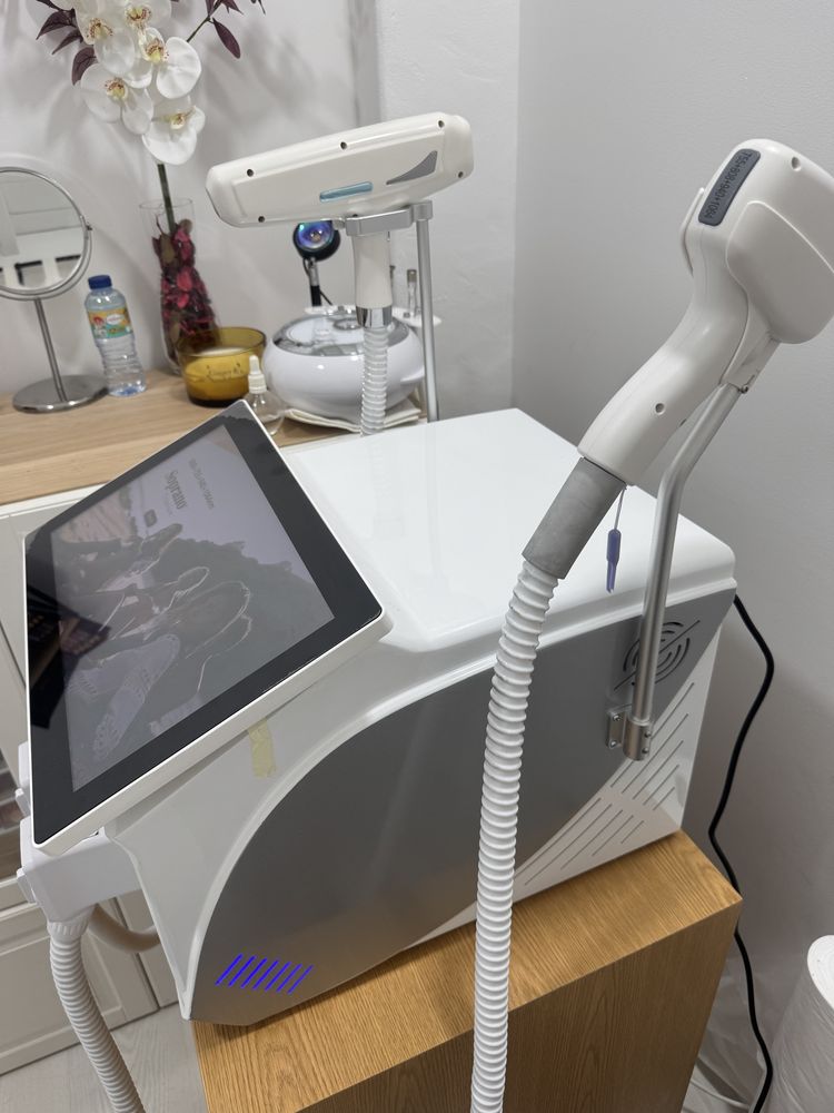 Máquina de depilação a laser 4 ondas – Como nova, com acessórios!