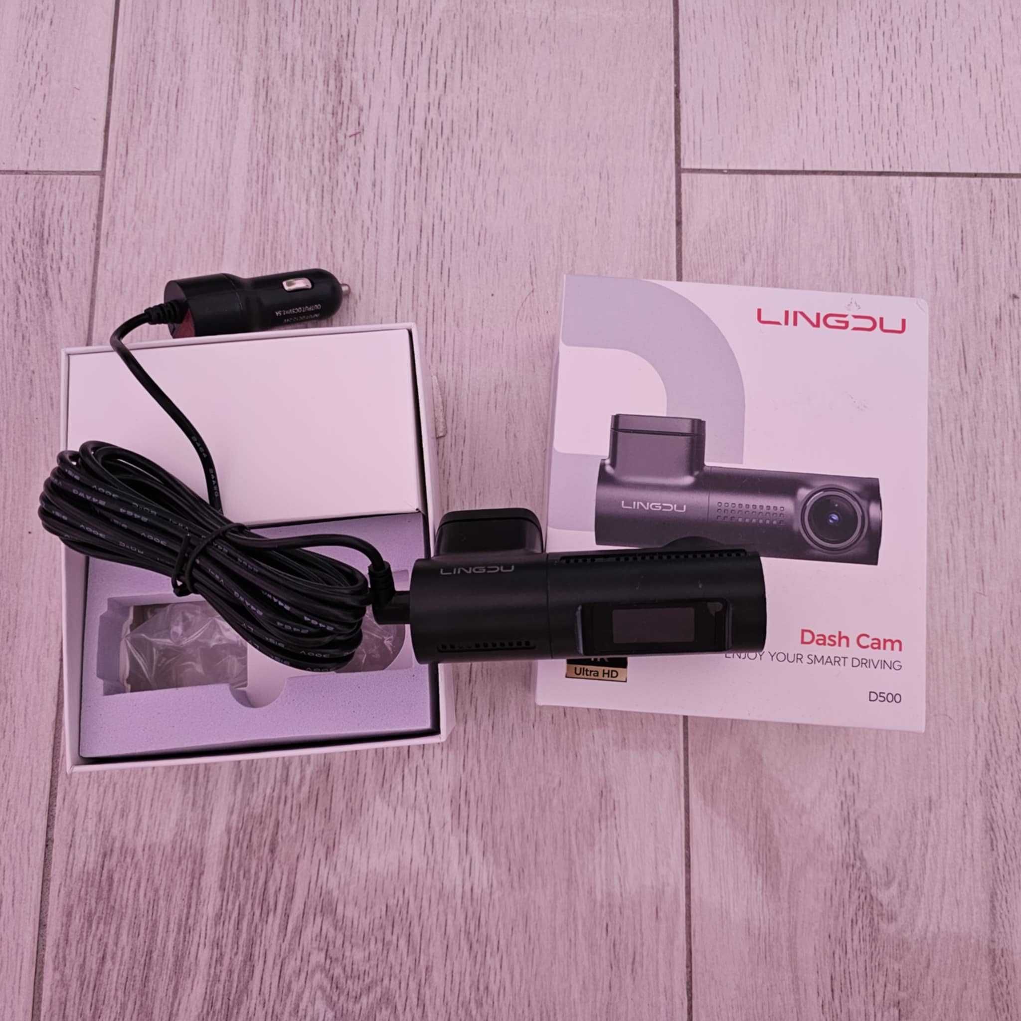Kamera samochodowa LINGDU 4k UHD D500 Wideorejestrator GPS G-SENSOR