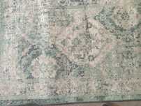 Tapete, sala/ quarto com 80x1,82 em tons de azul.