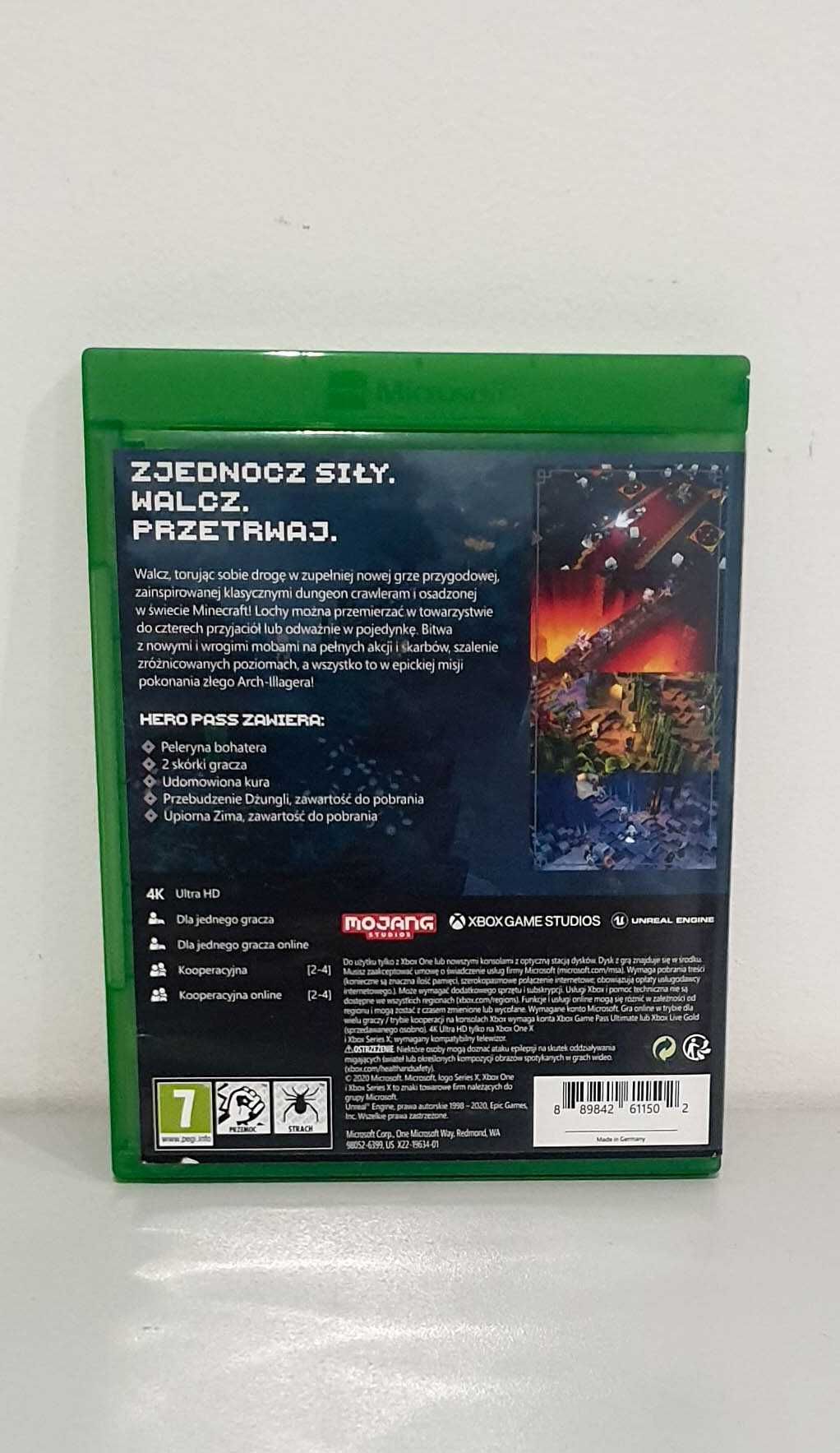 Gra Minecraft Dungeons Hero Edtion XBox One lub X wersja PL