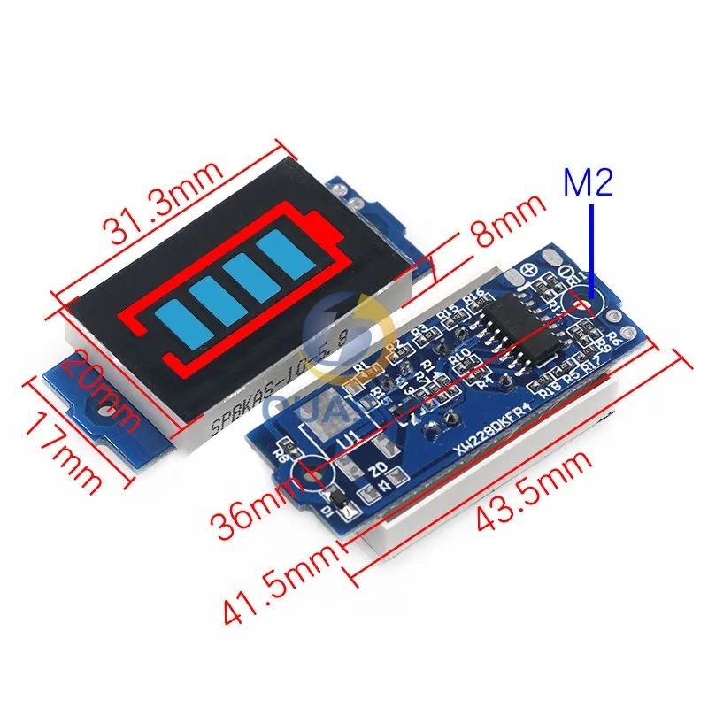 Индикатор заряда батареи 1s-8s для li ion, lifepo4, Pb