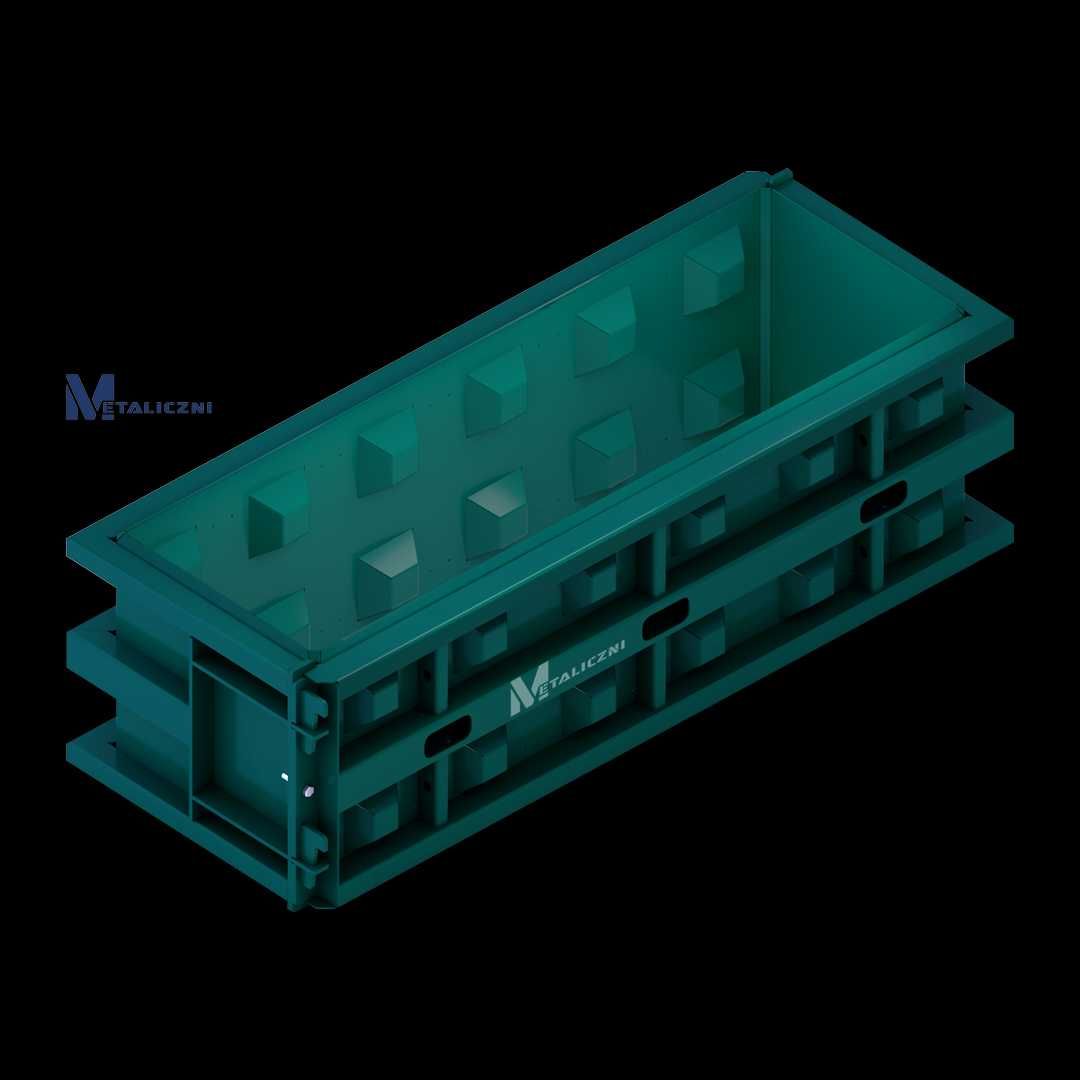 Forma do bloków betonowych 180x60x60 - GRATIS przegroda, formy, ściany