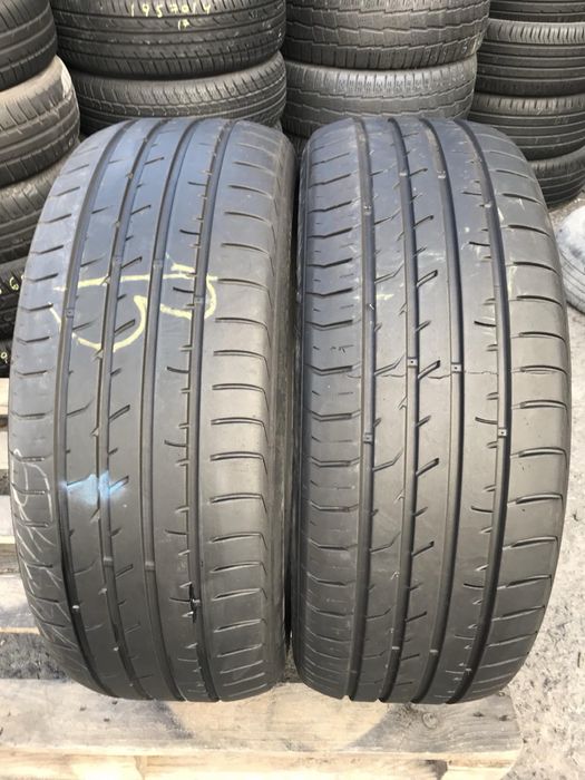 Kumho 235/55r19 пара резина шини б/у склад оригінал літо