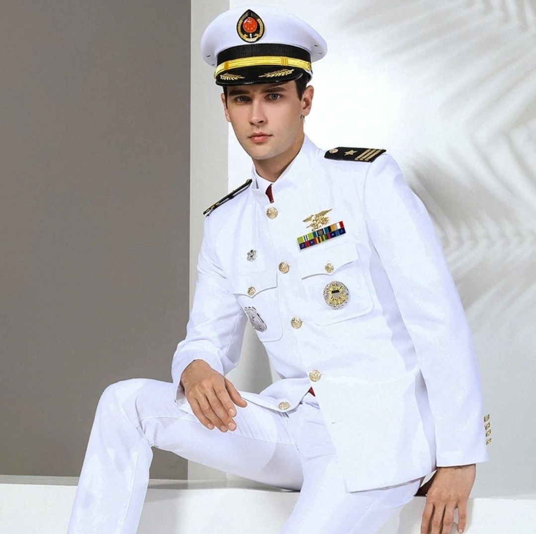 Kostium przebranie garnitur mundur pilot wojskowy