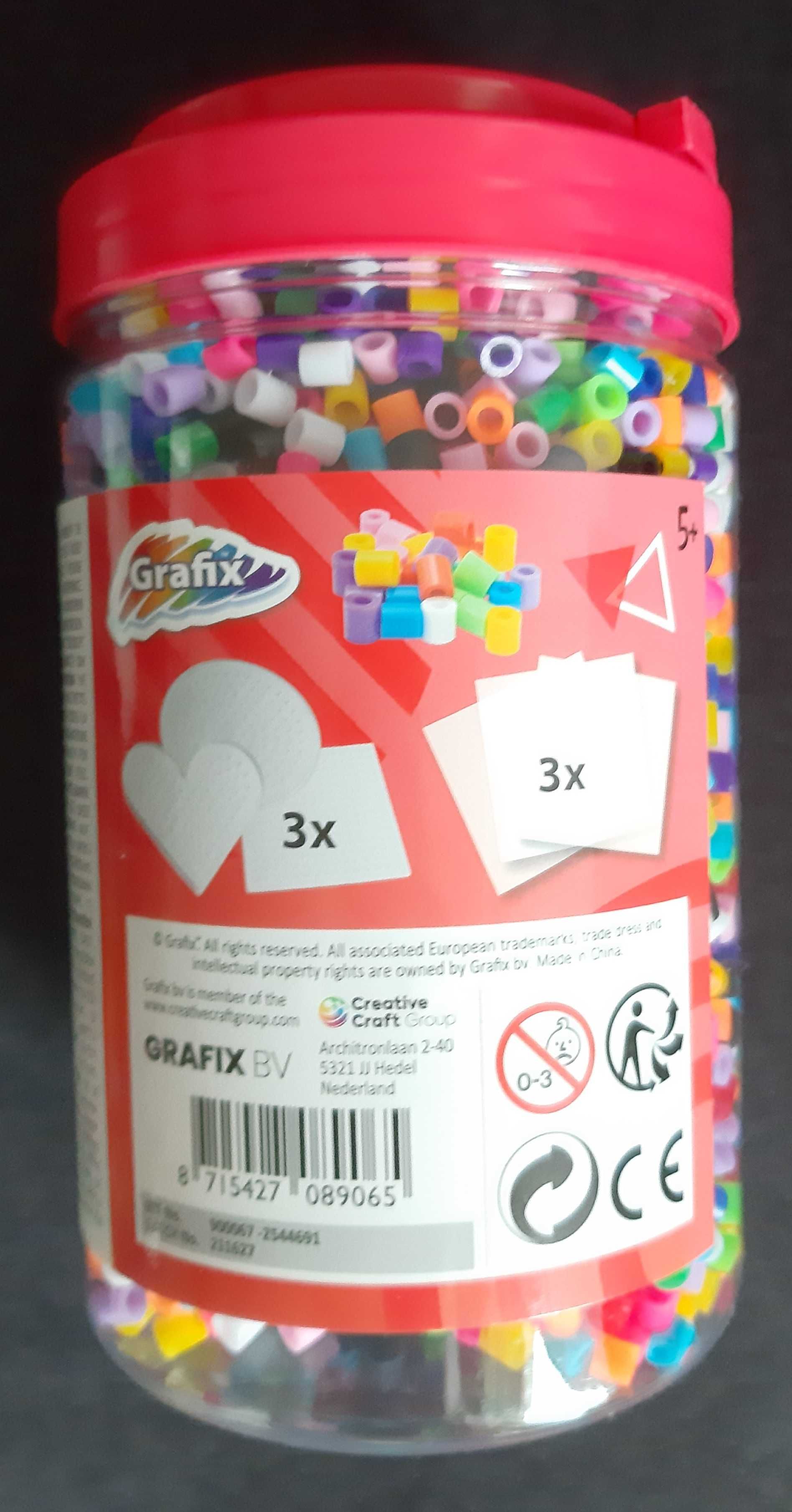 Grafix - koraliki do prasowania, zestaw 3500szt.+ 3 szablony+3x papier