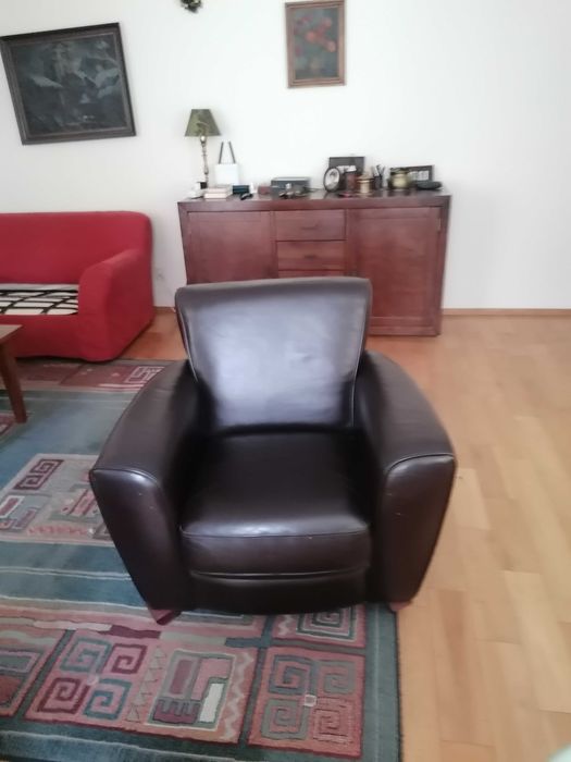 2 fotele klubowe z włoskiej skóry