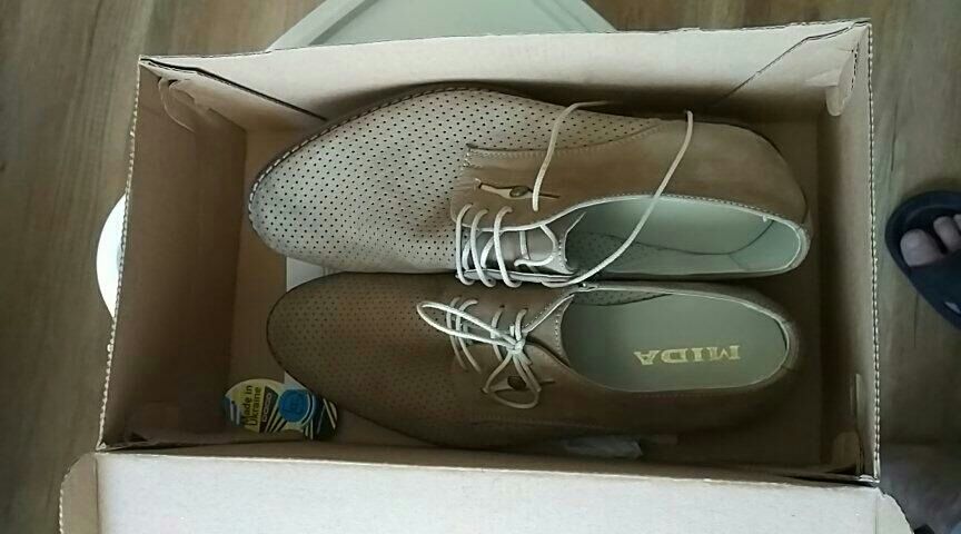 Мида летние кожанные туфли