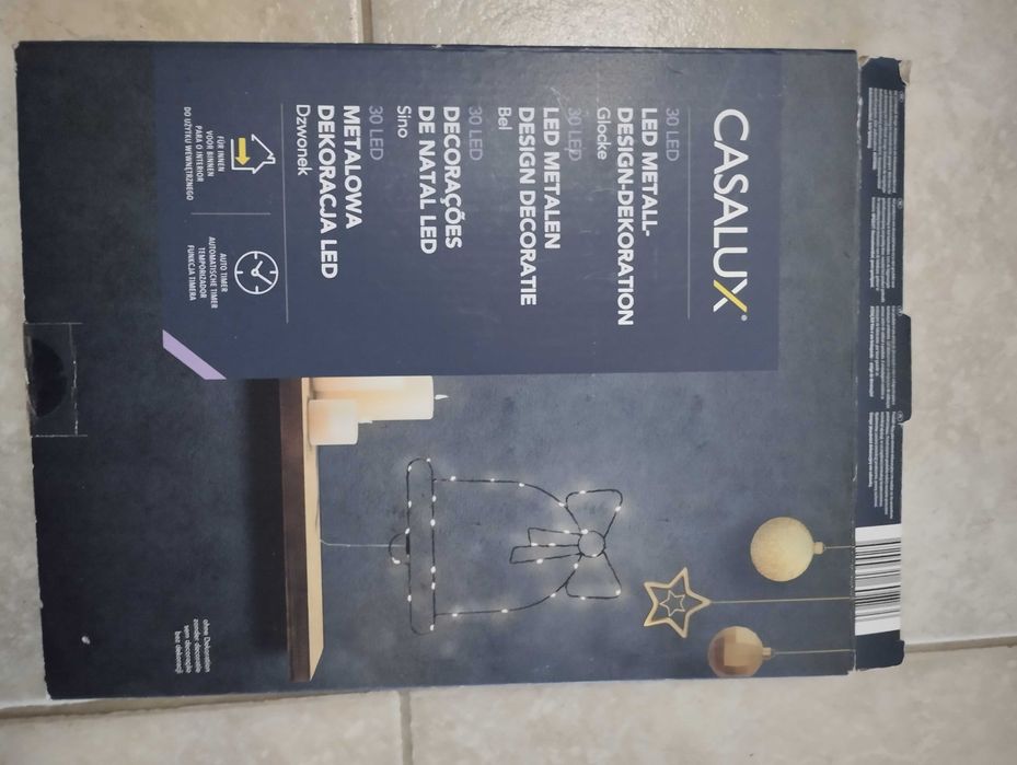 Casalux lampki Led 30 szt w kształcie świątecznego dzwonka na baterie