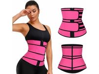 Pas odchudzający do ćwiczeń fitness różowy XL