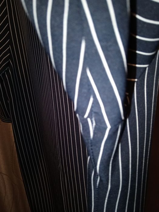 Сукня в смужку синя