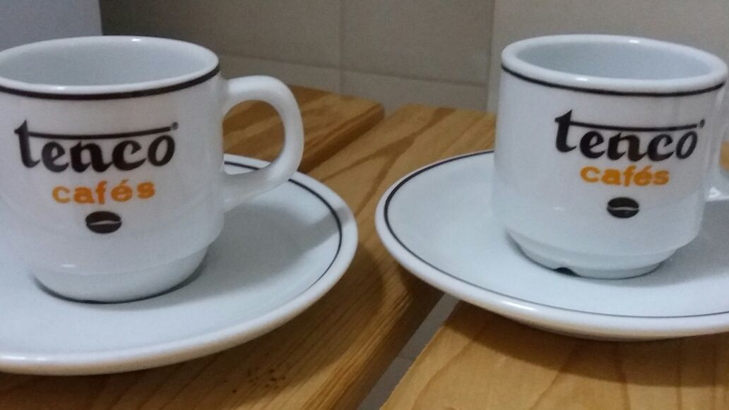 Chávenas de café Tenco e Palmeira - em excelente estado (2 pares cada)