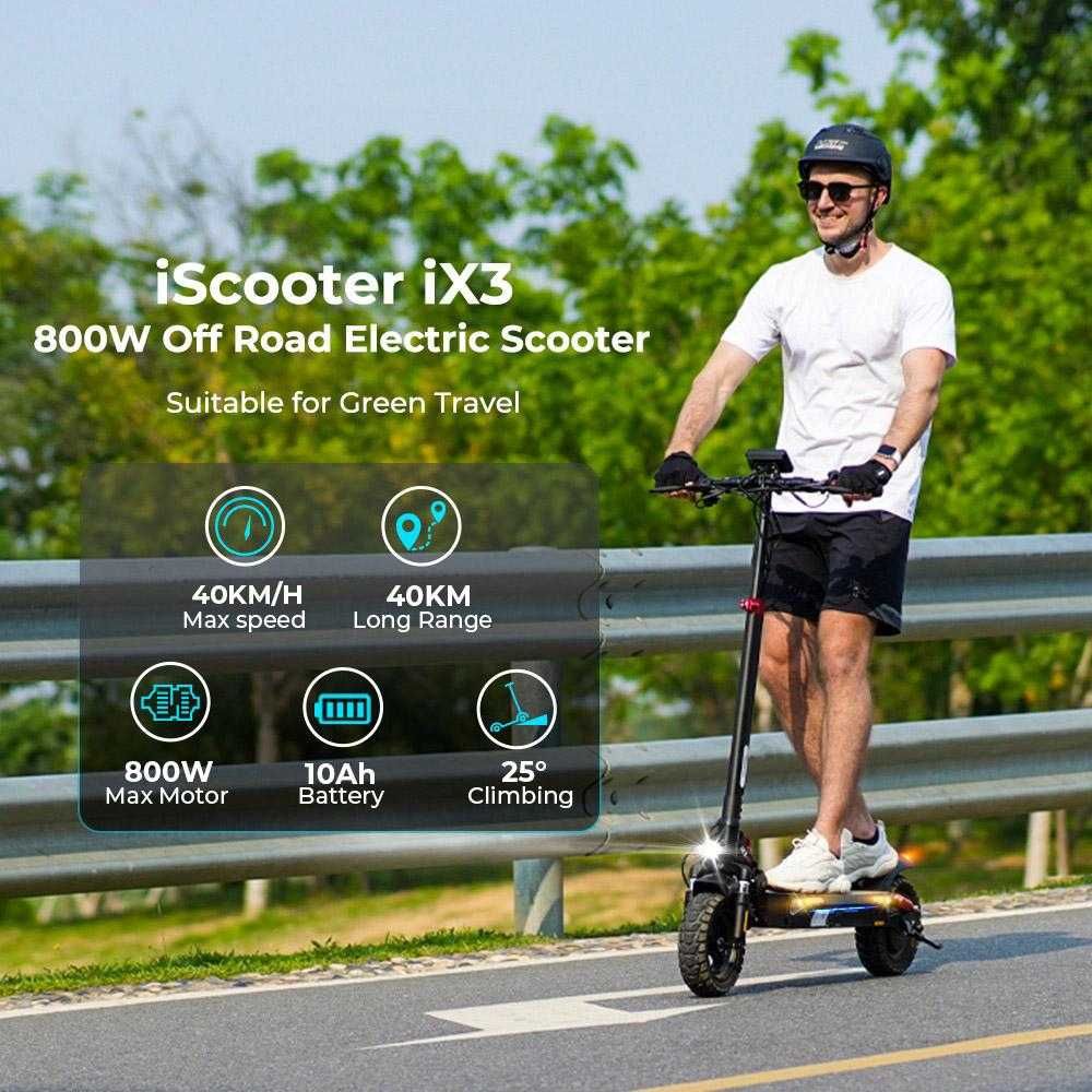 Trotinete Elétrica 800W 48V 10Ah | Com aplicação | Máximo 40km/h