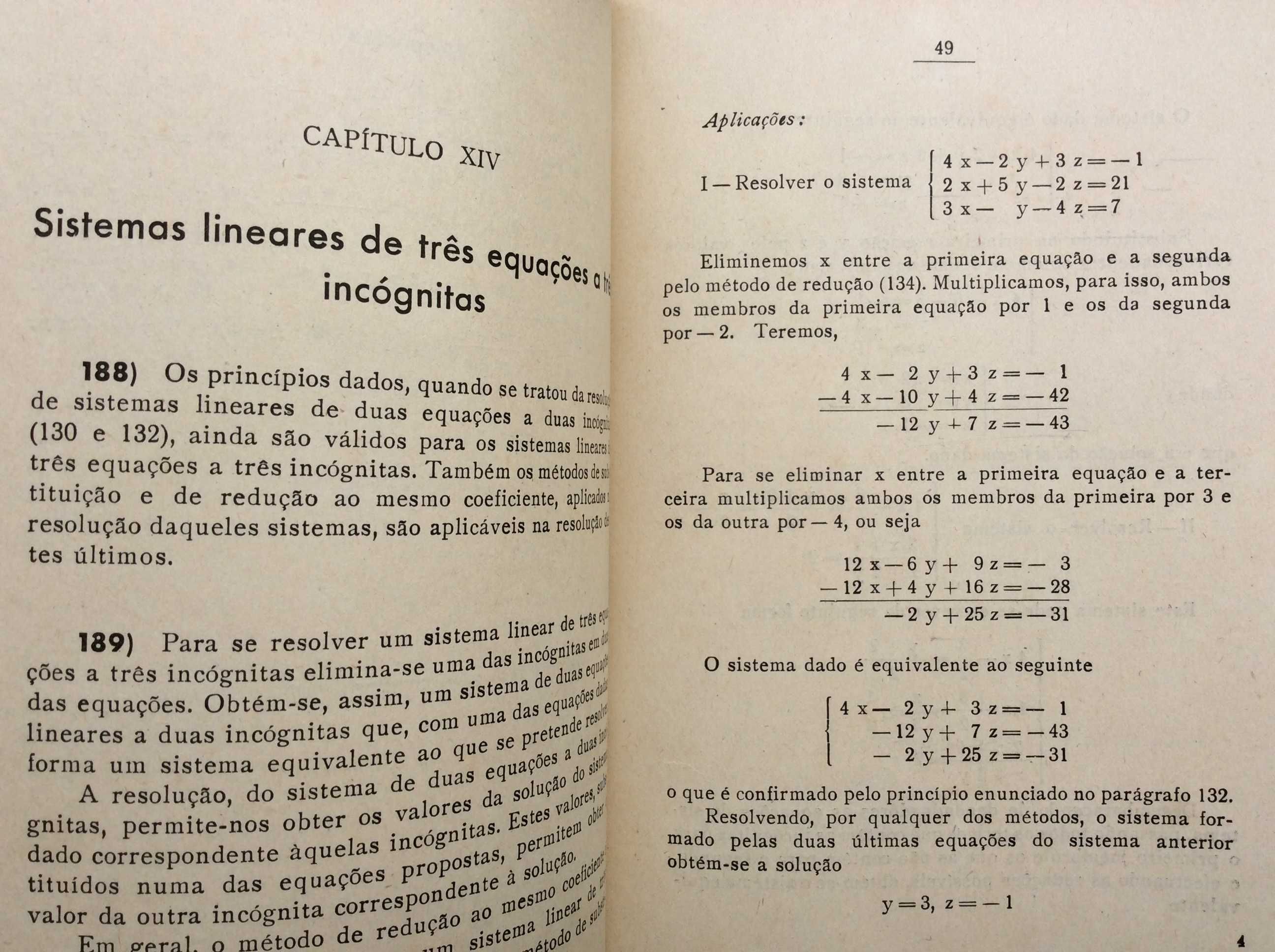 Elementos de álgebra para o 4.º ano dos liceus.