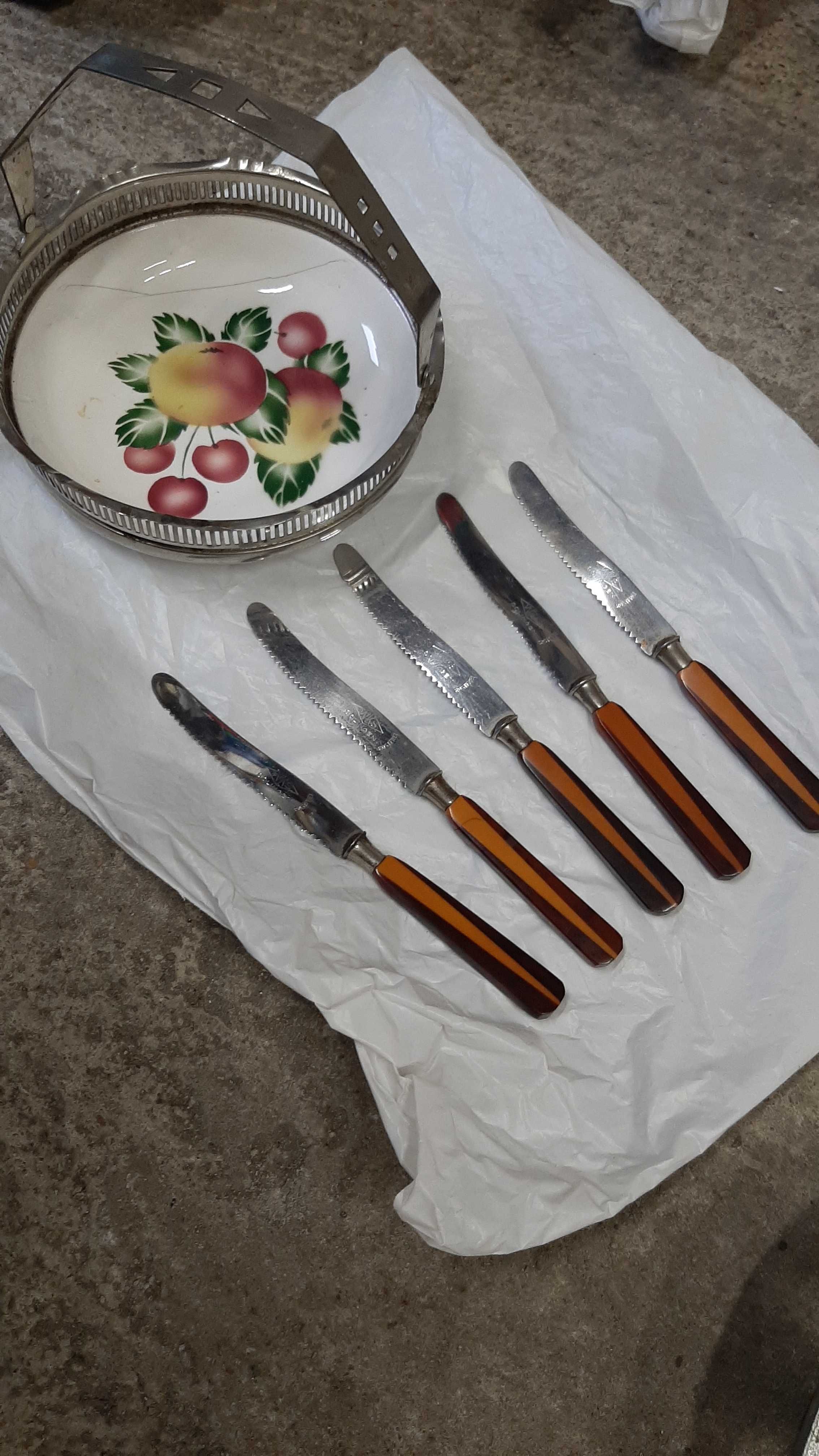 Noże Solingen wks salaterka podstawka pod żelazko prl